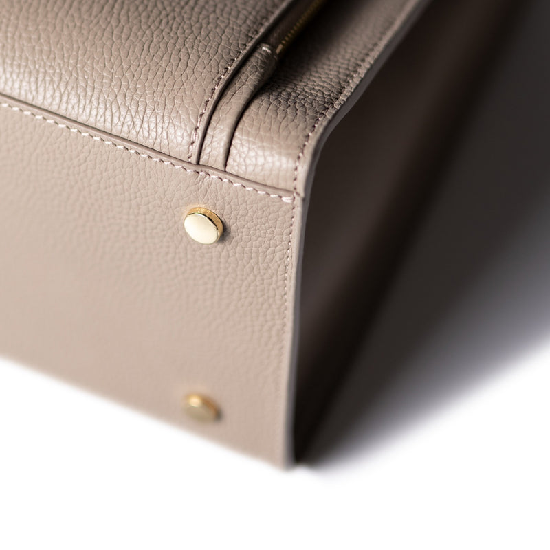 Isabel Bernard Honoré Nadine Taupe Handtas van Kalfsleer IB25038-zoom-