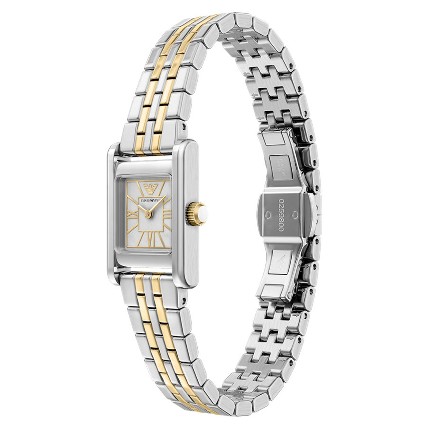 Emporio Armani Square White Dial Watch AR11763