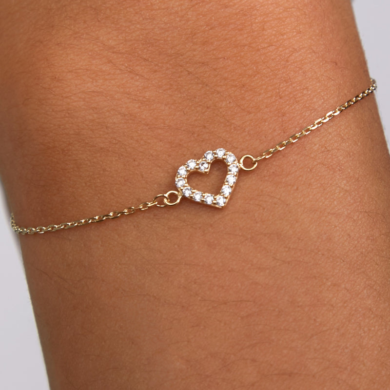 Beloro Jewels Monte Napoleone Valentina 9 karaat armband met zirkonia BO320042-zoom-