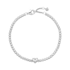 Pandora Timeless Sparkling Heart Tennis Bracelet 590041C01-20