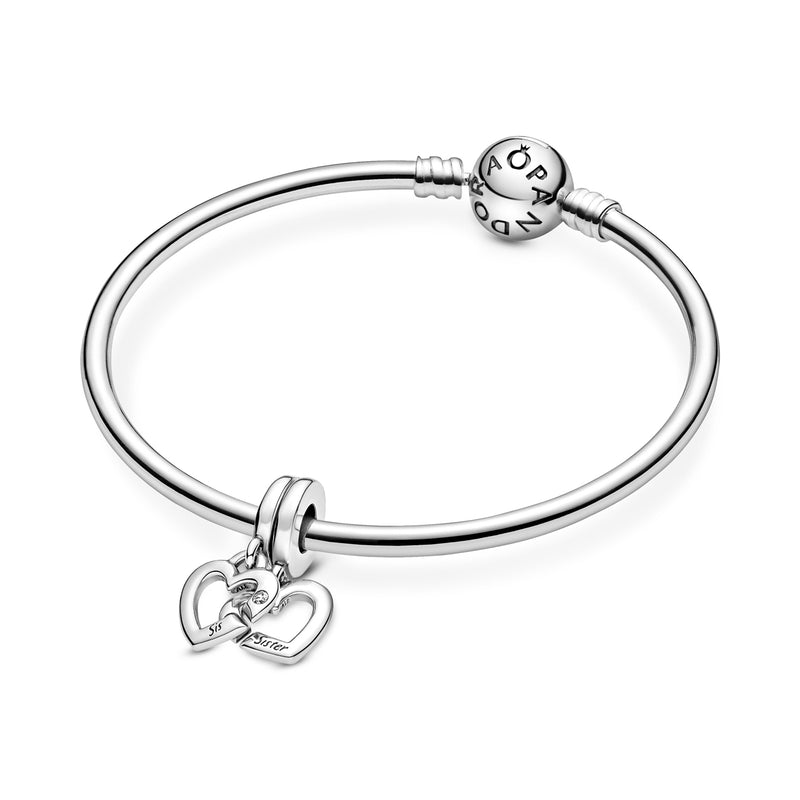 Pandora People Linked Sister Hearts Split Charm 799538C01-zoom-