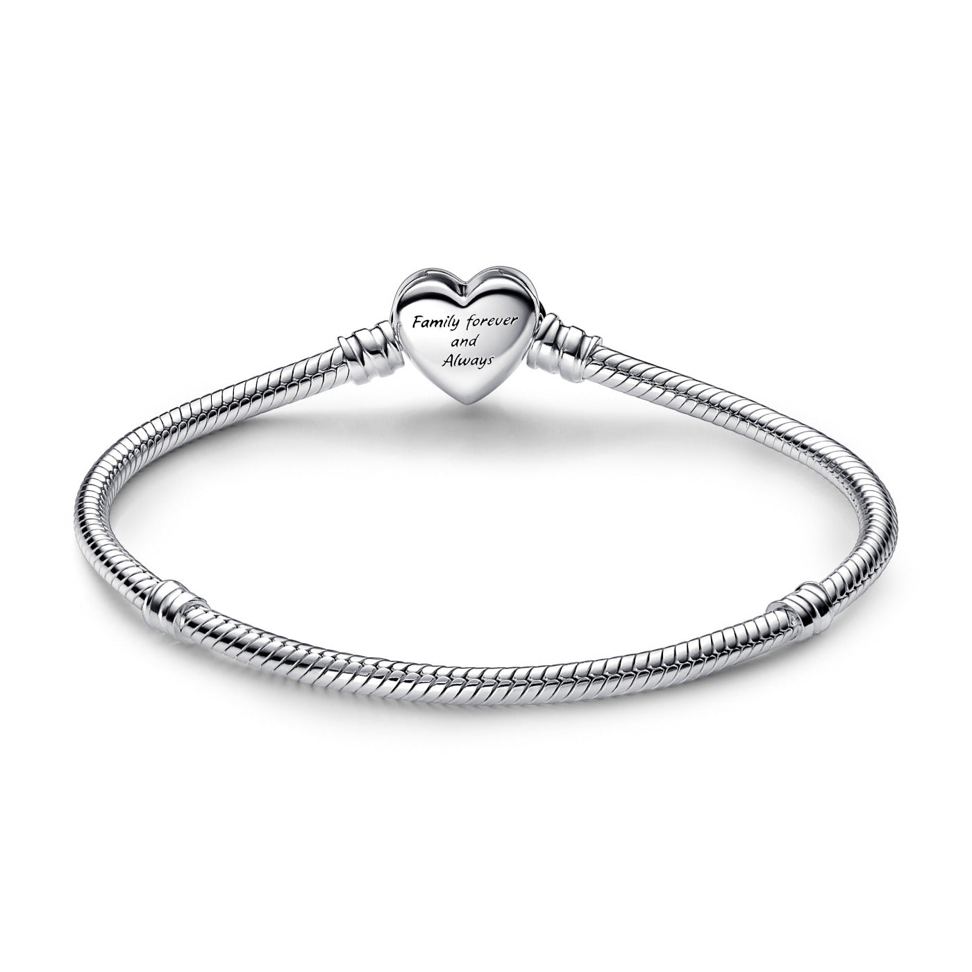 Pandora Moments 925 Sterling Silver Sparkling Infinity Heart Clasp Bracelet 592645C01-21
