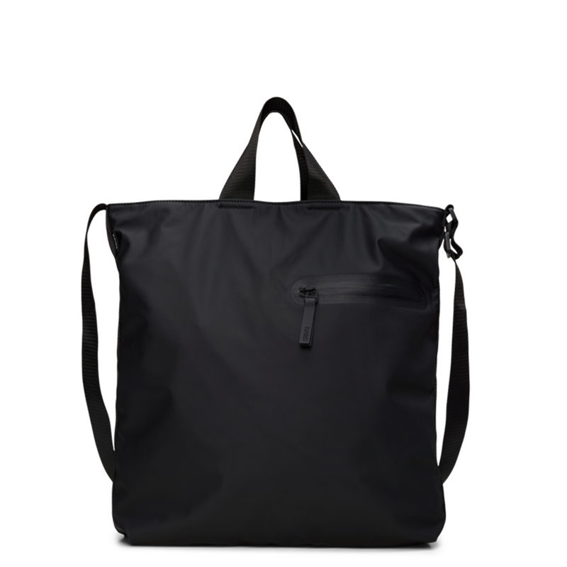 Rains Black Dash Tote Bag R16350-01-zoom-