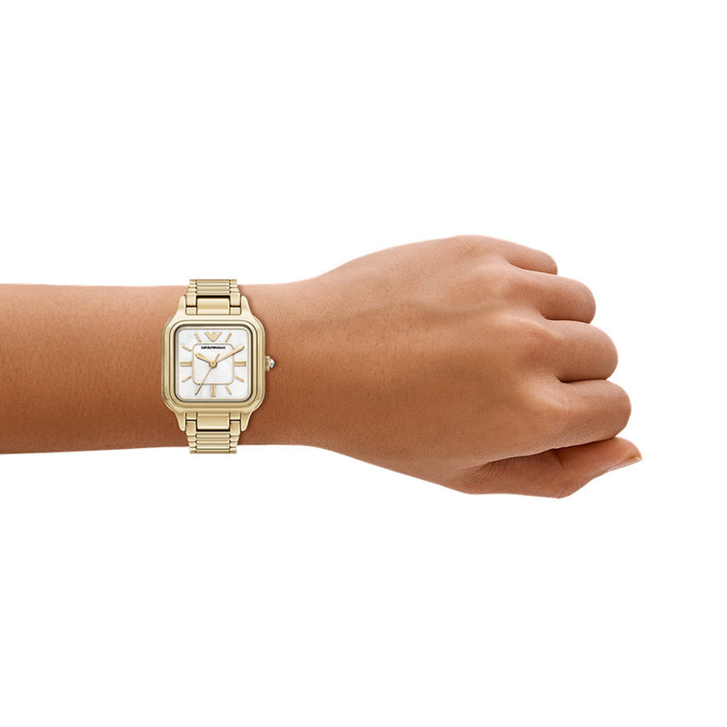 Emporio Armani Square White Dial Watch AR11744-zoom-
