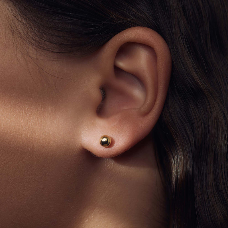 Parte Di Me Bibbiena Poppi Casentino 925 Sterling Zilveren Gold Plated Oorknoppen PDM36166-zoom-