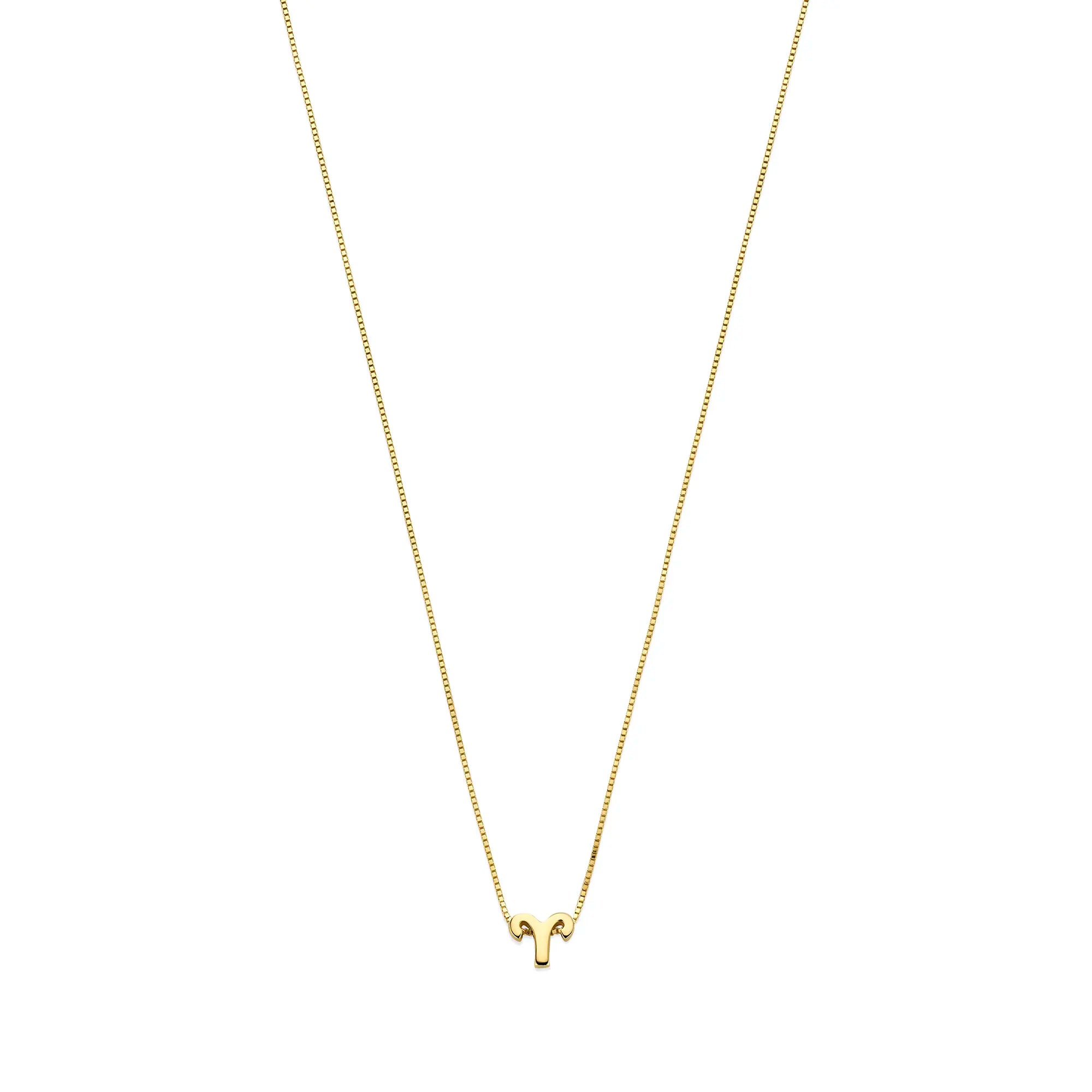 Isabel Bernard Étoiles d’Or Aries 14 Carat Gold Venetian Necklace With Horoscope IB340178