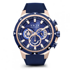 VNDX Young Rebel Big Brother Rose Gold Blue Men's Watch 2003-LR33049-03