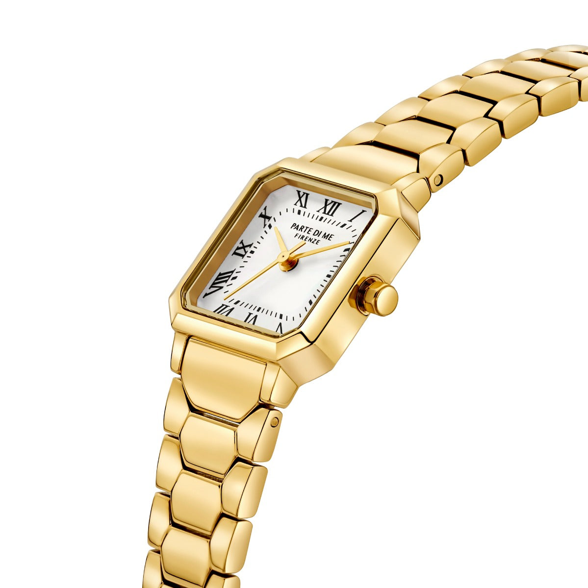 Parte di Me Orologio Square ladies watch gold coloured and mother of pearl