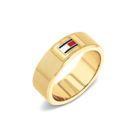 Tommy Hilfiger Stainless Steel Gold-coloured Unisex Ring TJ2790686-64