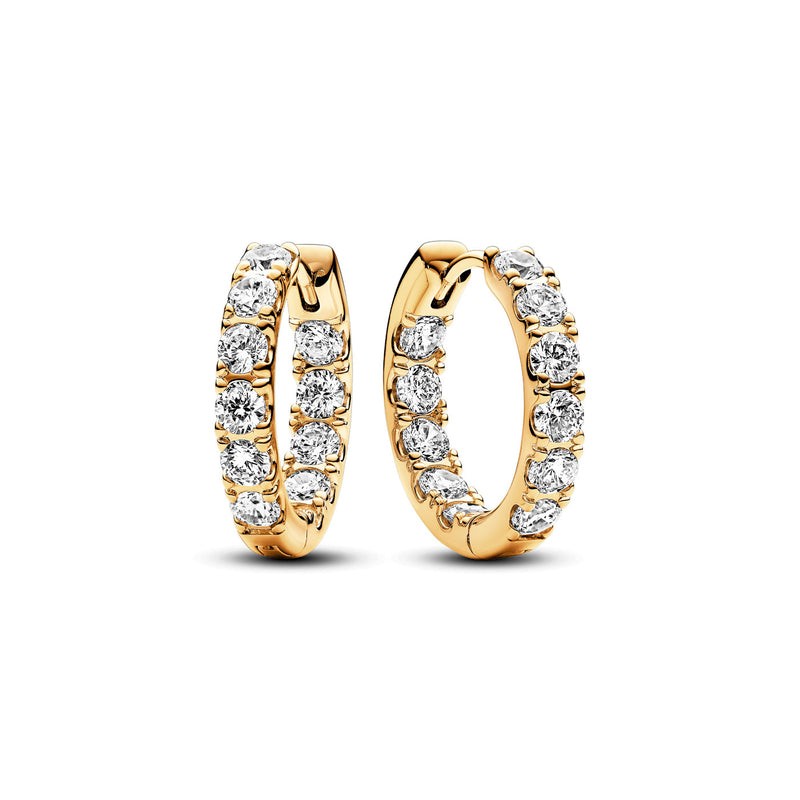 Pandora Timeless Gold-coloured Earrings 263002C01with14 Carat Gold Plating-zoom-