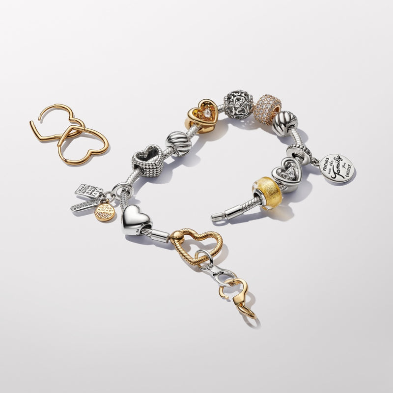 Pandora Moments 14 Karat Gold Plated Earrings 268307C00-zoom-