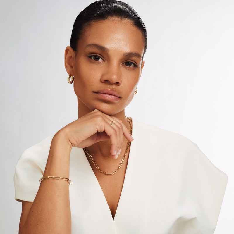 Isabel Bernard Cadeau d'Isabel 14 karaat gouden collier en armband giftset IB90170-zoom-