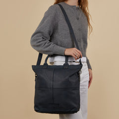 The Chesterfield Brand Ontario Blue Leather Shopper C38.019810