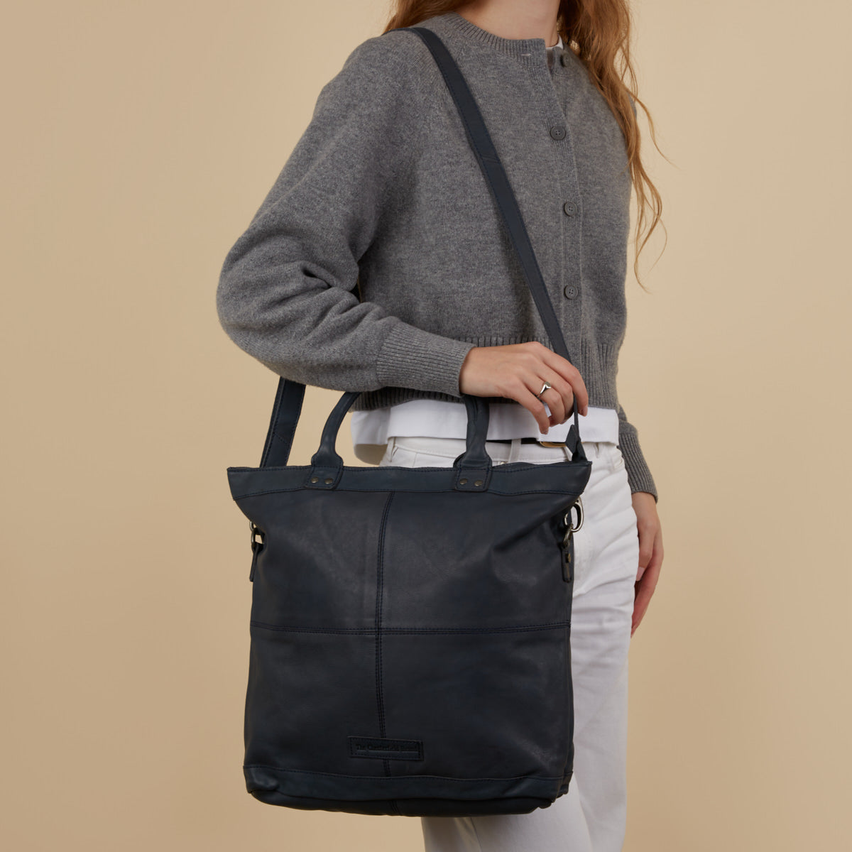 The Chesterfield Brand Ontario Blue Leather Shopper C38.019810