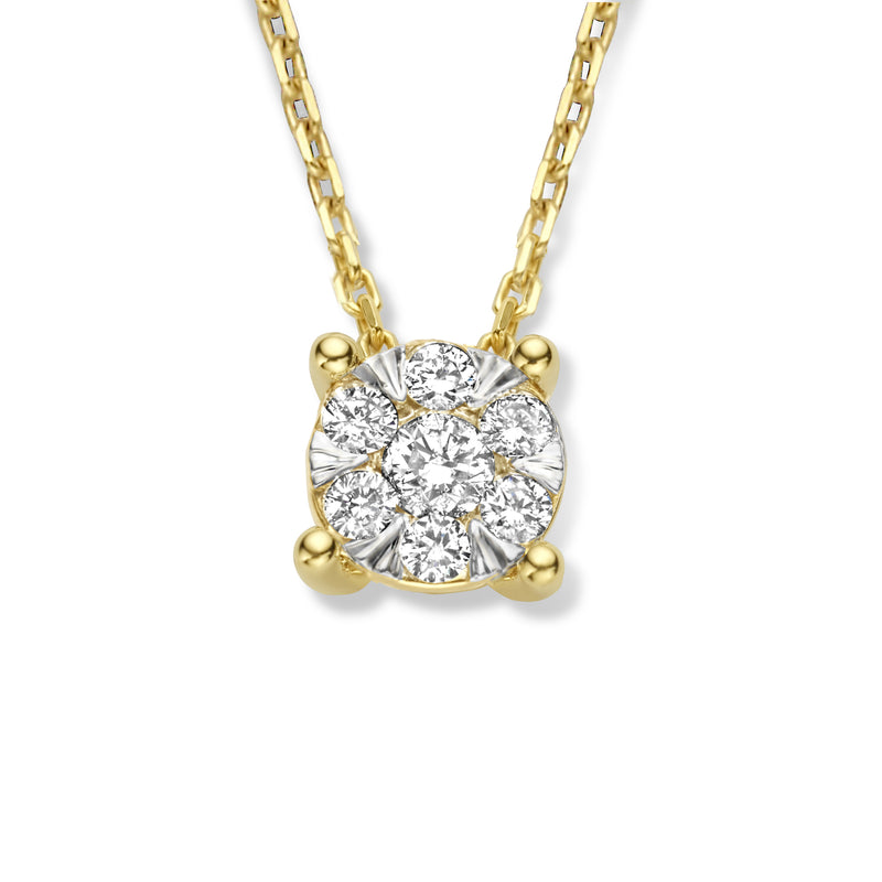Isabel Bernard De la Paix Hanaé 14 karaat gouden collier | diamant 0.08 ct | IBD350007-zoom-