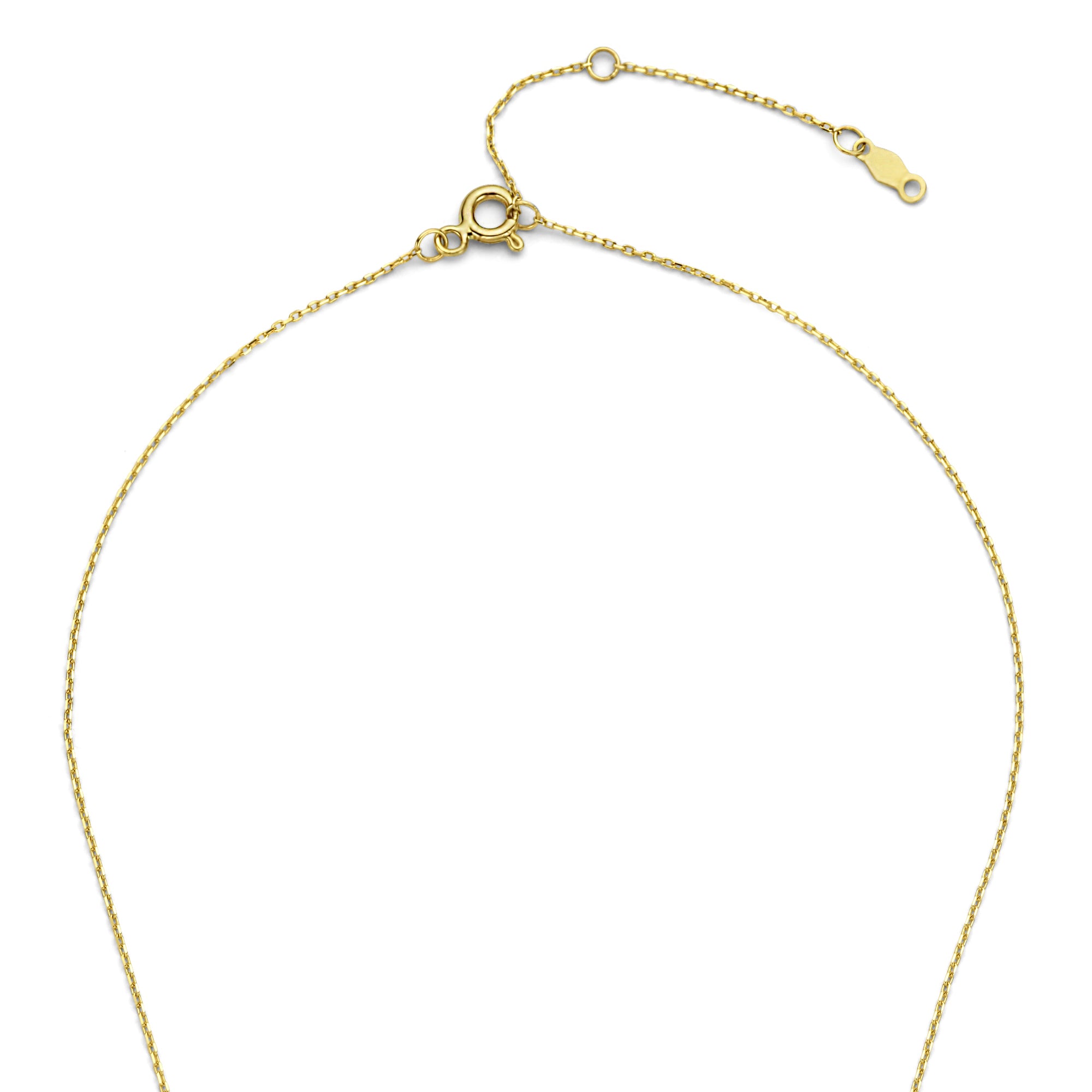 Isabel Bernard De la Paix Christine 14 Carat Golden Necklace | diamond 0.10 ct | IBD350003