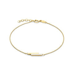 Isabel Bernard Cadeau d'Isabel 14 karat gold necklace and bracelet gift set with rods IB90189