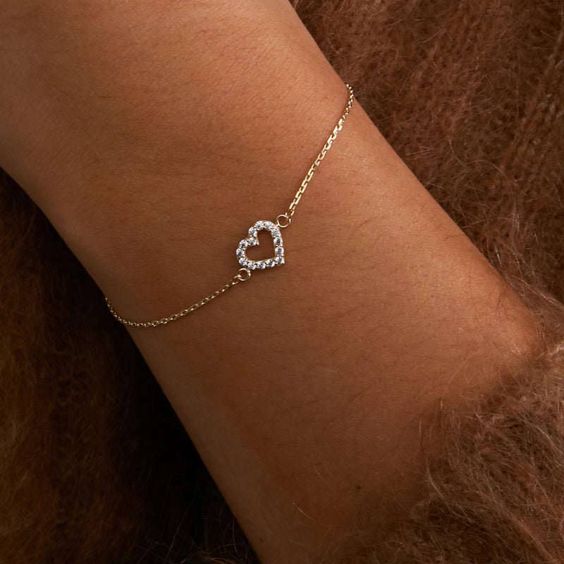 Beloro Jewels Monte Napoleone Valentina 9 karaat armband met zirkonia BO320042-zoom-