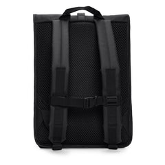 Rains Rolltop Black Backpack R13320-01