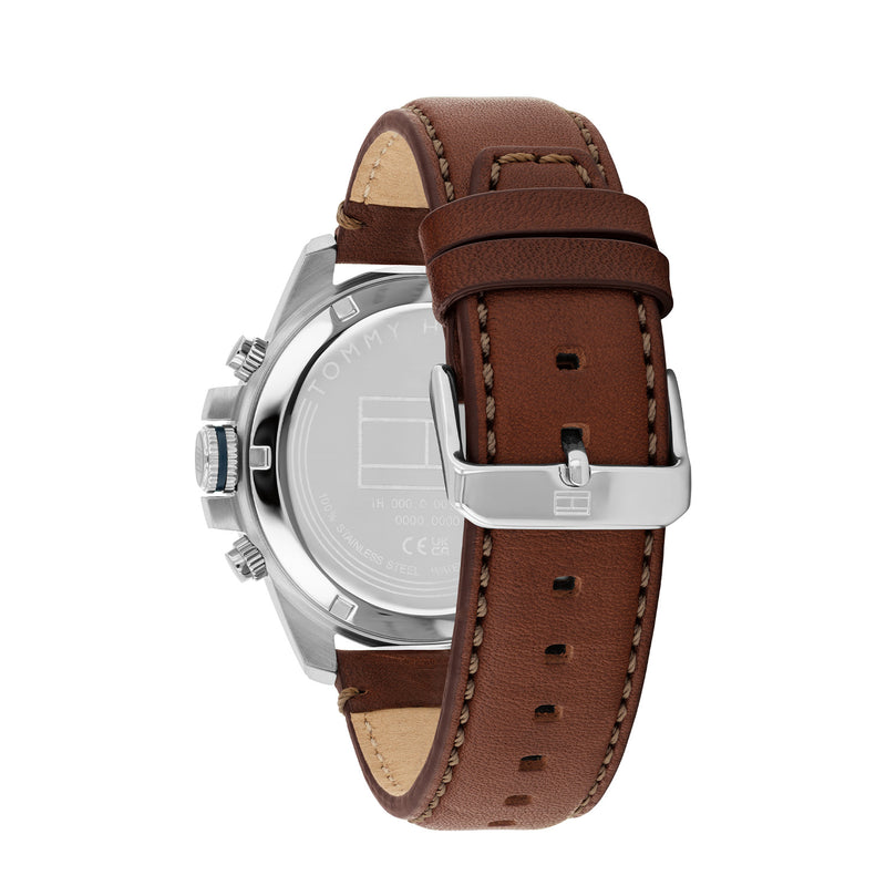 Tommy Hilfiger Jameson Silver and Blue Men's Watch TH1792195-zoom-