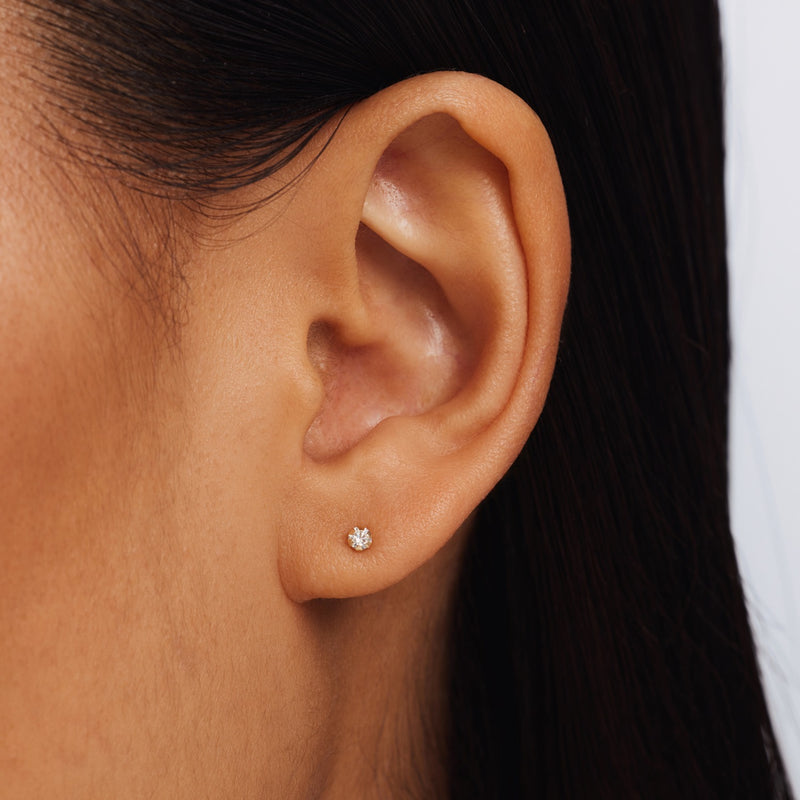 Isabel Bernard Le Marais De Buci 14 Karaat Gouden Oorknoppen IB360234-zoom-