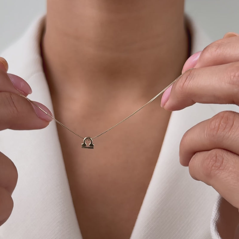 Isabel Bernard Étoiles d’Or Libra 14 Carat Gold Venetian Necklace With Horoscope IB340184-zoom-